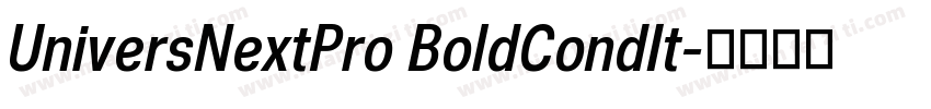 UniversNextPro BoldCondIt字体转换